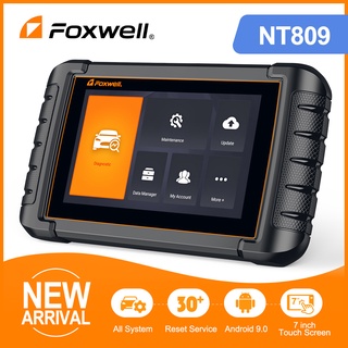 Foxwell NT809 OBD2 เครื่องสแกนเนอร์รถยนต์มืออาชีพเต็มระบบน้ำมัน SRS EPB TPMS IMMO หัวฉีดการเข้ารหัสรีเซ็ตเครื่องมือวินิจฉัยอัตโนมัติ