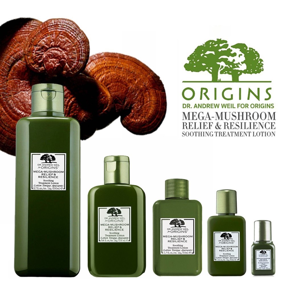 สูตรใหม่ !! Origins Mega-Mushroom Skin Relief & Resilience Soothing Treatment Lotion 7ml./30ml. | Shopee Thailand
