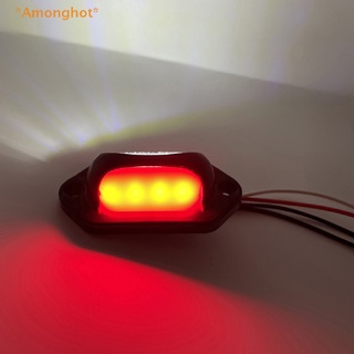 Amonghot&gt; หลอดไฟ LED 12V 24V สําหรับติดป้ายทะเบียนรถยนต์ รถบรรทุก