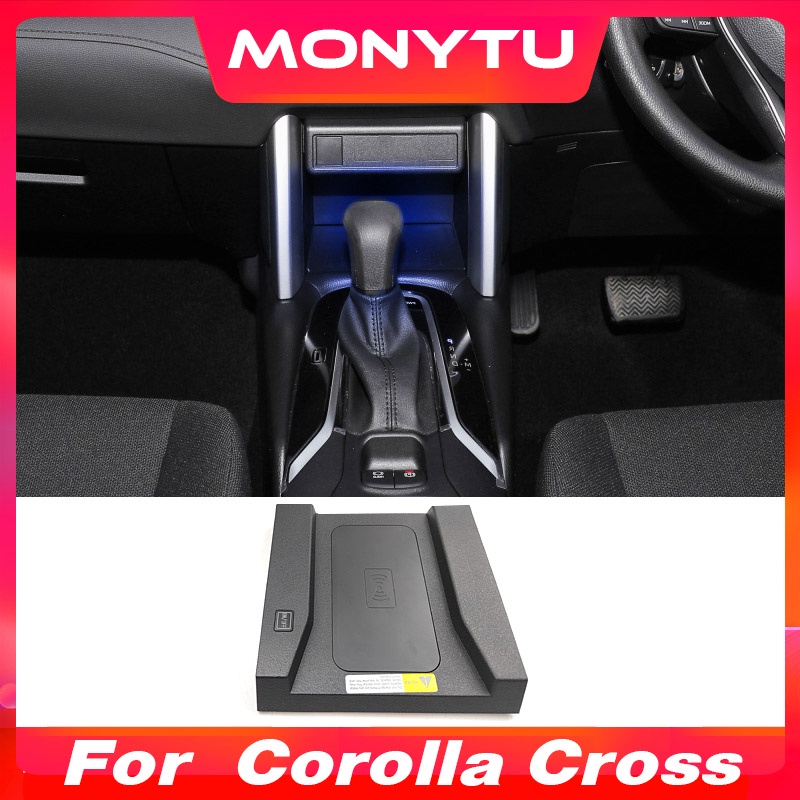 สําหรับ Toyota Corolla Cross 2021-2024 รถ Wireless Charger Fast CHARGING ที่วางโทรศัพท์,คอนโซลกลางโทรศัพท์ Fast Wireless ชาร์จแผงการปรับเปลี่ยนภายในอุปกรณ์เสริม