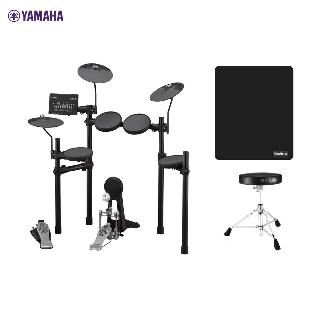 YAMAHA DTX432K Electric Drum กลองชุดไฟฟ้ายามาฮ่า รุ่น DTX432K + Drum Stool เก้าอี้กลอง + Drum Mat พรมกลอง มีผ่อน 0%