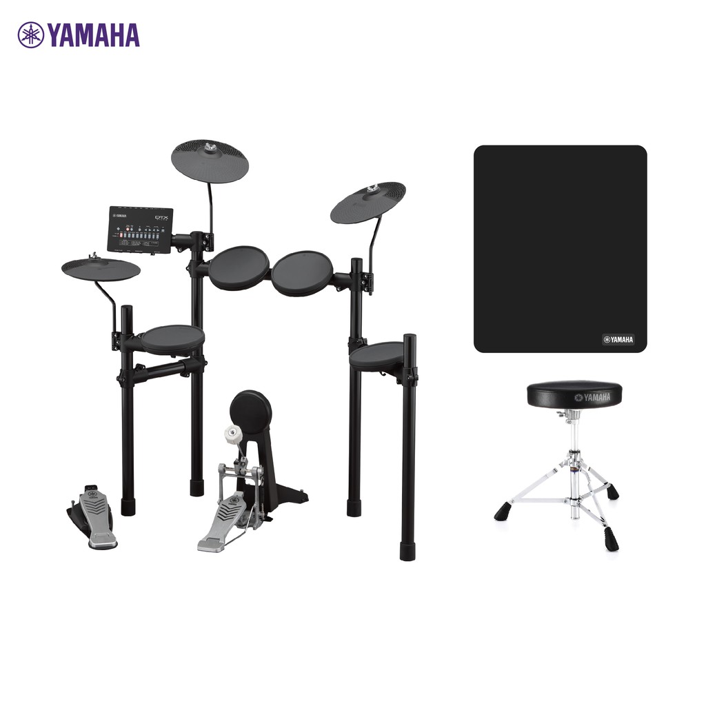 YAMAHA DTX432K Electric Drum กลองชุดไฟฟ้ายามาฮ่า รุ่น DTX432K + Drum Stool เก้าอี้กลอง + Drum Mat พร
