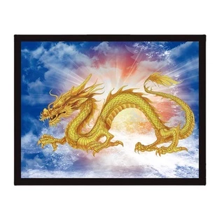 PVC รูปภาพมงคล 30X40CM เสริมฮวงจุ้ย ภาพแต่งบ้าน 3มิติสีสันสวยงาม แผงแข็งแรงคงทน PB.