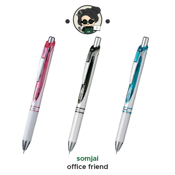 Pentel (เพนเทล) ปากกาหมึกเจล Pentel ENERGEL BL57 ขนาดหัว 0.5mm. หมึกเจลกันน้ำ แห้งไว เขียนไม่สะดุด เขียนลื่น