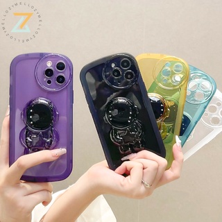 Zymello เคส A57 2022 4G A77 5G A15 A16 A5 A7 A5S A12 A93 A94 เคสซิลิโคนใสนักบินอวกาศน่ารัก