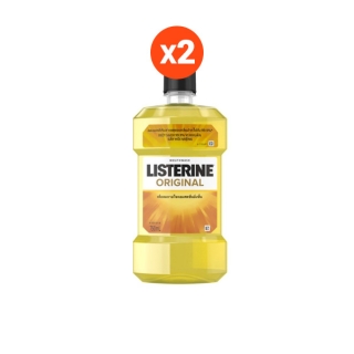 [แพ็คคู่] ลิสเตอรีน น้ำยาบ้วนปาก ออริจินัล 750 มล. x 2 Listerine Original 750 ml. x 2