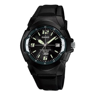 Casio นาฬิกาข้อมือ ผู้ชาย สายเรซินสีดำ รุ่น MW-600F-1A ( Black )