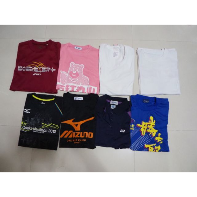 👕พร้อมส่ง👕💓 เสื้อกีฬา​มือสอง Yonex Mizuno Acis Uniqlo Ellesse  ของแท้​ อก 36-40​ นิ้ว​ ผ้านุ่มใส่สบา