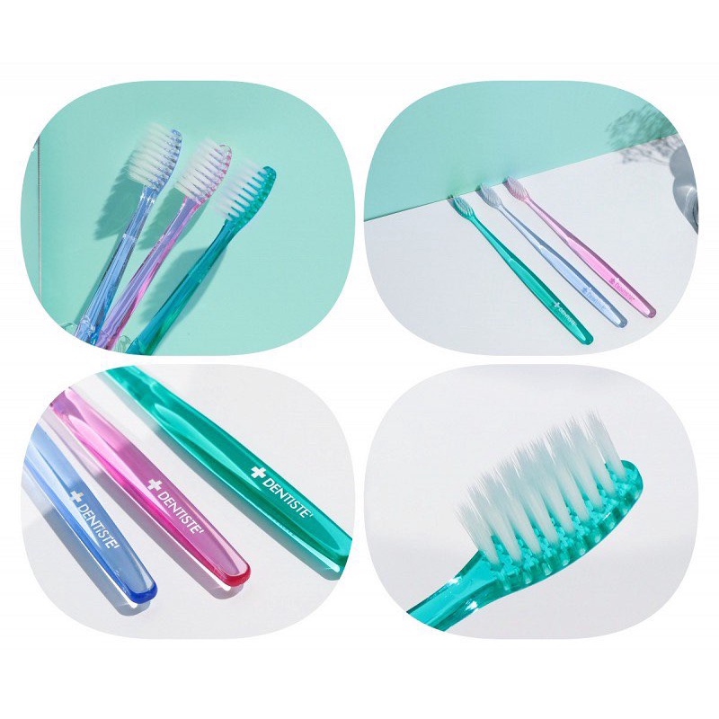Dentiste' Anti-bacteria Toothbrush(Japan) แปรงสีฟันแอนตี้แบคทีเรีย เรียวเล็ก นุ่มพิเศษ ลดการสะสมของแบคทีเรีย เดนทิสเต้ - รูปที่ 5