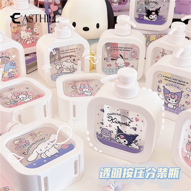 Easthill Sanrio ขวดกด แชมพู การ์ตูนญี่ปุ่น Kuromi เจลล้างมือ เมโลดี้ ขวดบรรจุย่อย โลชั่นอาบน้ํา เจลอ