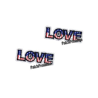 Love America ไซส์เล็ก - ตัวรีด (Size S) ตัวรีดติดเสื้อ