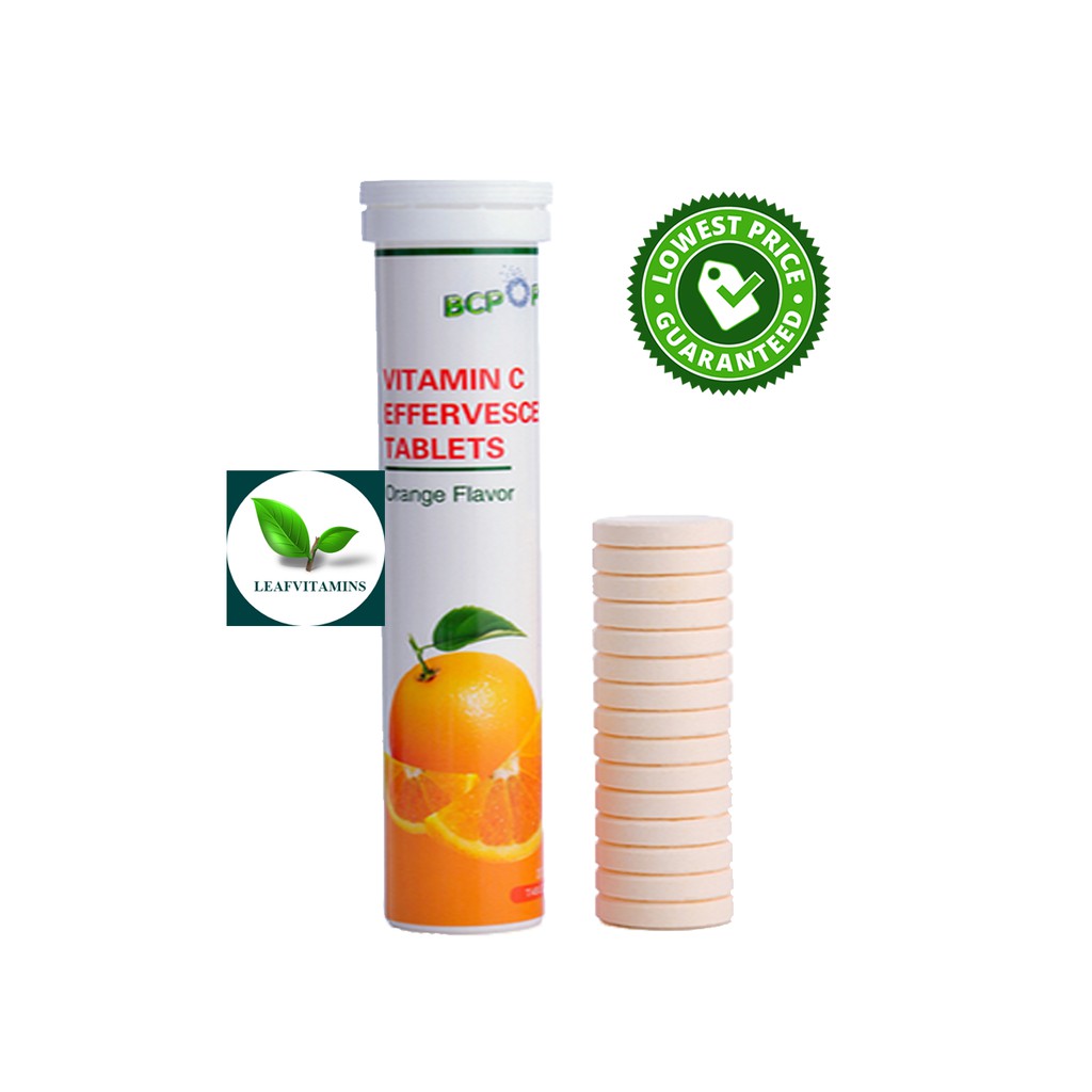Biocaro BCPPO Vitamin c-1000 mg. / 20 Effervescent Tablets (วิตามินซี เม็ดฟู่)
