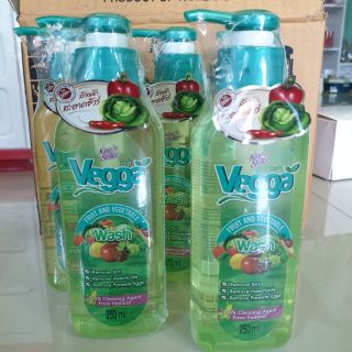 น้ำยาล้างผักและผลไม้ เวจก้า Vegga 250ml.