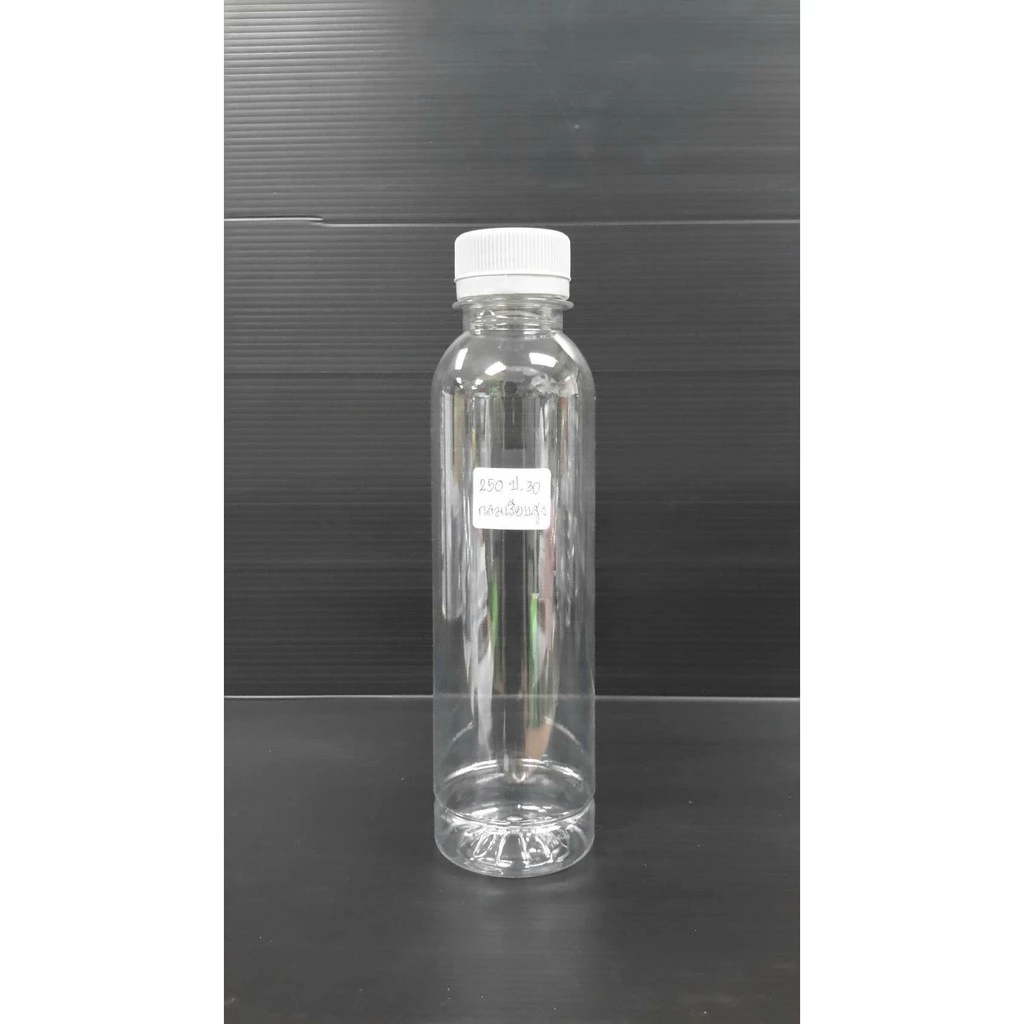 ขวดPET 200cc / 250cc ปาก30ทรงกลมเรียบสูง พร้อมฝา ขวดพลาสติก ขวดน้ำ(150ใบ) ++สั้งไม่เกิน ออเดอร์ละ 3 แพคนะคะ++