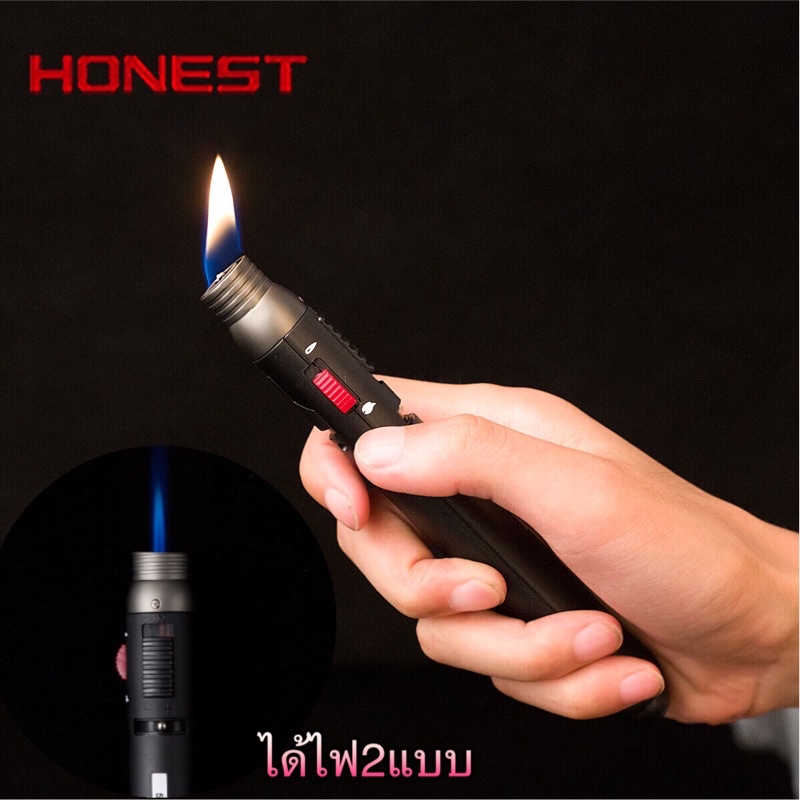 HONEST ไฟฟู่ หัวพ่นไฟ หัวพ่นแก๊ส อุปกรณ์จุดไฟ ทนต่ออุณหภูมิสูงถึง 1,300 องศา แบบเติมแก๊สได้ รุ่น503