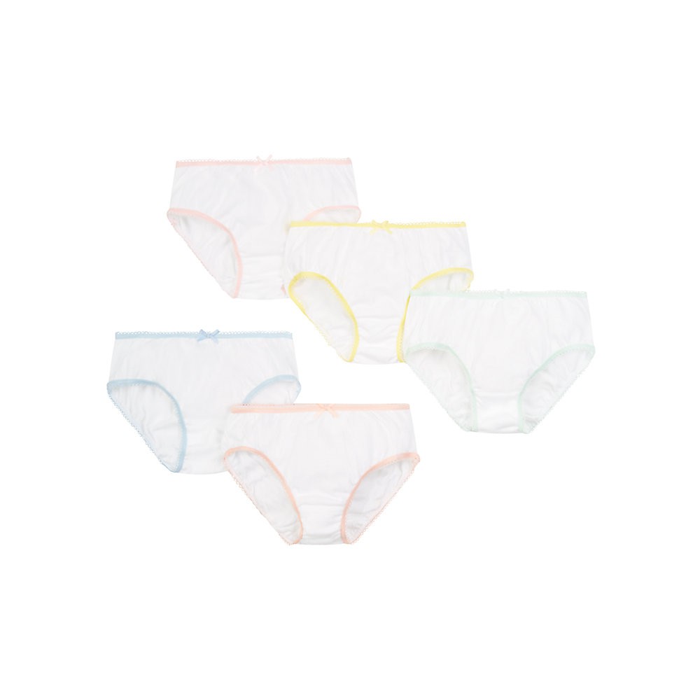 Mothercare White Trunk Briefs - 5 Pack main image 1