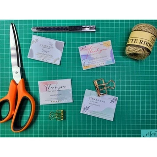 สติกเกอร์ ขอบคุณ ลูกค้า Thank you 6.5*4.5cm. 500 ดวง/ม้วน จีบลูกค้า