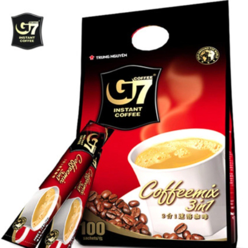 G7 3in1 instant coffee กาแฟจีเซเว่น 16กรัม x 100ซอง