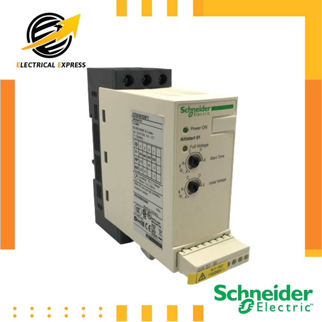 ATS01N125FT/25A/อุปกรณ์ควบคุมสตาร์ท/ซอฟสตาร์ท/Soft starters/ชไนเดอร์/Schneider/ ATS01/3HP 1P 220V/4-