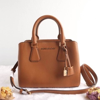 Michael kors camille small satchel สีน้ำตาล ทรงสวยหรูมาก