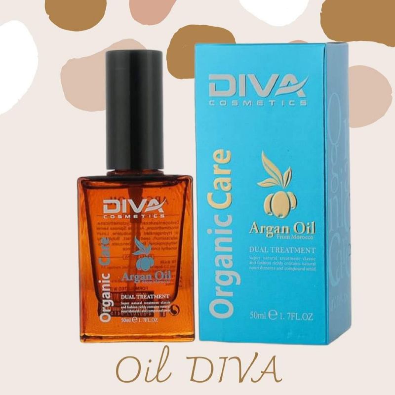 DIVA เซรั่ม ออยใส่ผม ✓หมดปี 2028 Argan Oil ขนาด 50ml.  ราคาเต็ม 390 บาท ราคา ถูกที่สุด ดีลบีเคเค แกลเลอรีภาพที่ 5