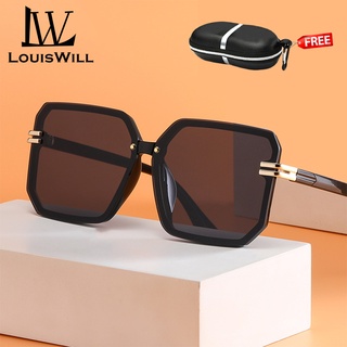 Louiswill แว่นตากันแดด ป้องกัน UV400 กรอบเต็ม เหมาะกับการขับขี่ เดินทาง แฟชั่นเรโทร สําหรับผู้หญิง และผู้ชาย