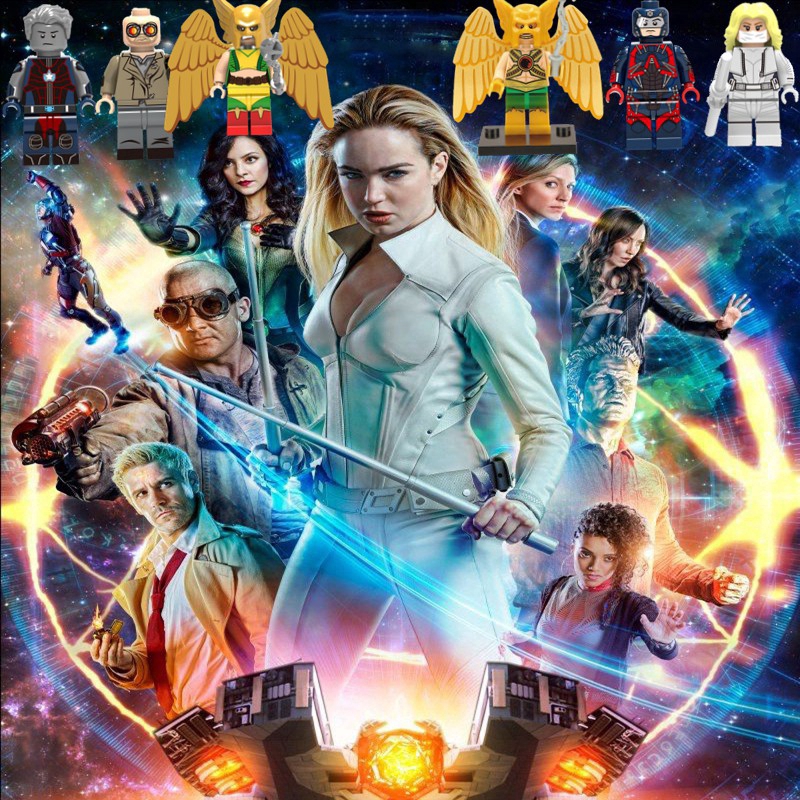 ของเล่นตัวต่อฟิกเกอร์ รูปตํานานมาร์เวล DC's Legends of Tomorrow Atom Firestorm สีดํา
