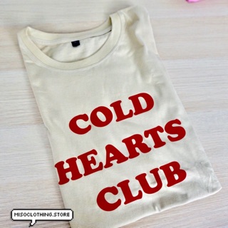 "Cold Hearts Club" เสื้อยืดสกรีน สวมใส่สบาย