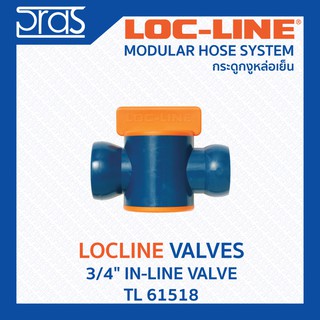 LOCLINE ล็อคไลน์ ระบบท่อกระดูกงู Valves วาล์ว 3/4" IN-LINE VALVE (TL 61518)