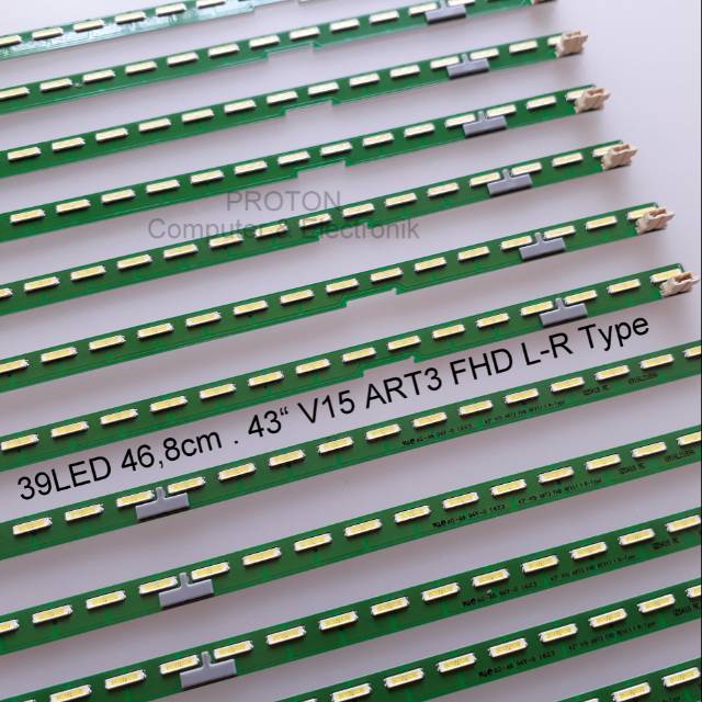 LG 43 นิ้ว 39 LED 3V 47 ซม.117V 43" V15 ART3 FHD LR ประเภท 6916L2189A 6916L2188A 43LF5400 43LF540T 4