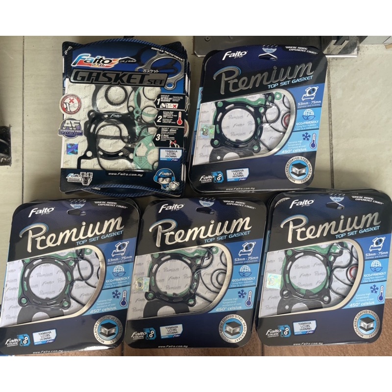 FAITO YAMAHA LC135 TOP ชุด GASKETFOAM META 60MM 62MM 63MM 65MM 68MM FAITO