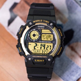 นาฬิกา Casio แท้ 100% รุ่น AE-1400WH-9AV นาฬิกาผู้ชาย สายเรซิ่น - มั่นใจ ของแท้ 100% รับประกันสินค้า1 ปีเต็ม