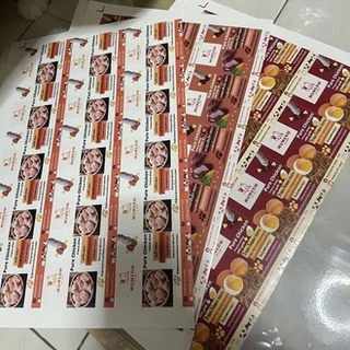 สติ๊กเกอร์ ฉลากสินค้า PP ขาวมัน หรือ ขาวเงา A3+ สติ๊กเกอร์ไดคัท ฉีกไม่ขาด กันน้ำ 100 % แช่น้ำได้สีไม่ลอก