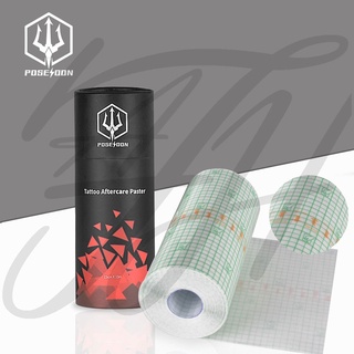 ฟิล์มปกป้องรอยสัก POSEIDON Repairing Film Tattoo ฟิล์มแลปหลังสัก POSEIDON Repairing Film Tattoo Size 15cm x10m