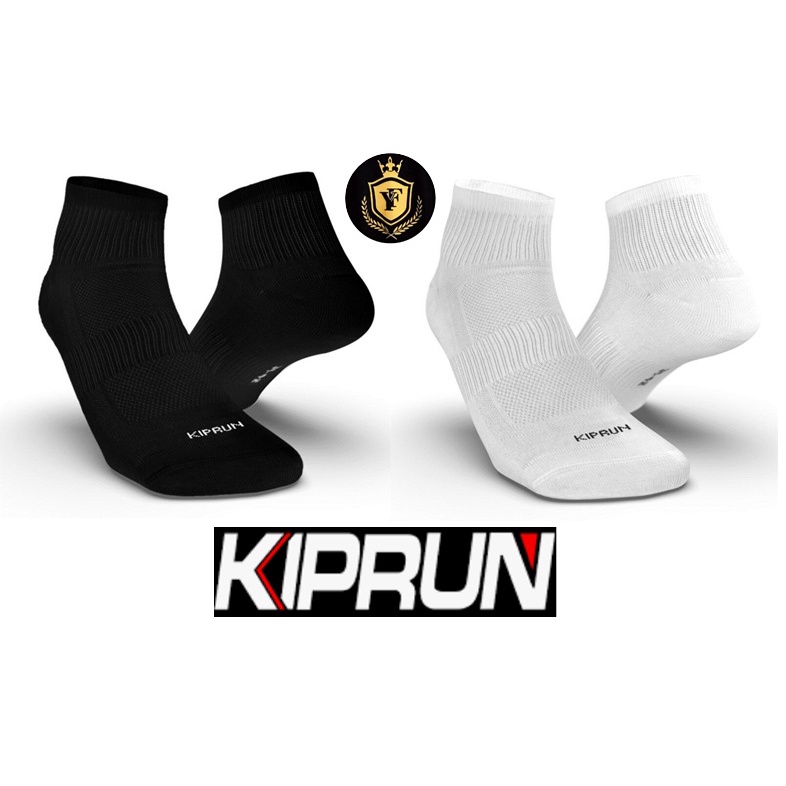 ต้นฉบับ KIPRUN ONE PAIR สีดําและสีขาวผู้ชายถุงเท้ากีฬาวิ่ง
