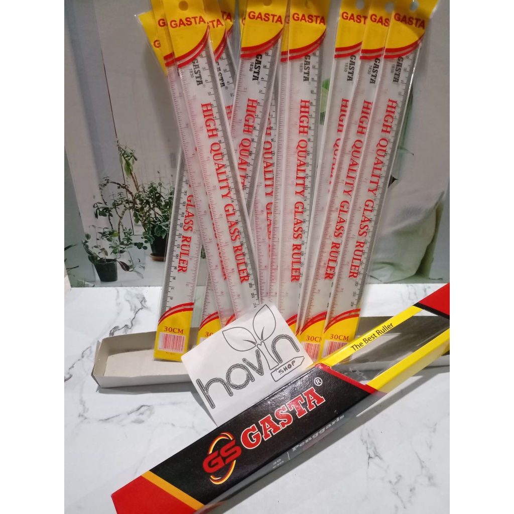 (12PC) 30 CM RULER/LINE/MISTAR gsta