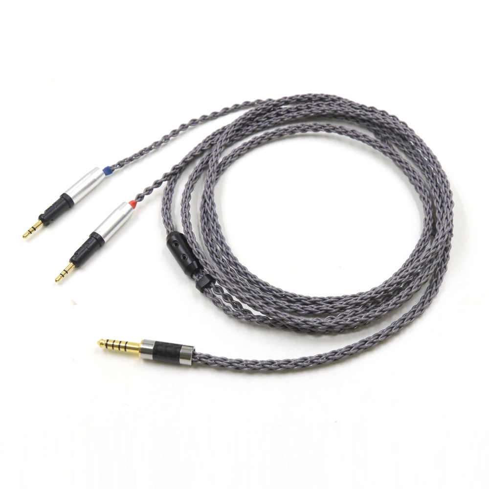 HIFI 8 Cores UPOCC คริสตัลเดี่ยวเงินหูฟังอัพเกรดแทนที่สําหรับ Technica ATH-R70X R70X R70 X5