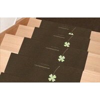 55x22cm Stair Mats Rectangle ปูพรมพรมกันลื่นแผ่นส่องสว่างใบพรมปูพื้นกันลื่นสำหรับติดบันได