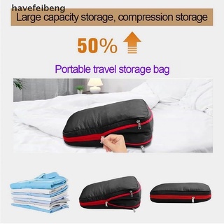 [HAVF] Fun Travel Compression Pouch Quick Storage Bag Nylon Double Layer Organizer GJH