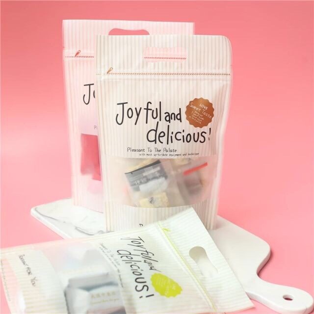 ถุงใส่ขนมซิปล็อค ลาย JoyFul (แพ็ค 50ใบ)