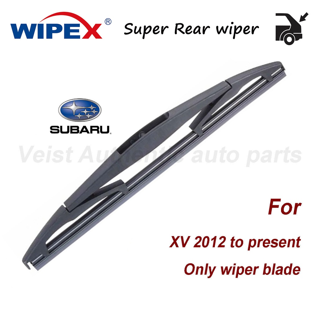 สําหรับ Subaru XV 12B ใบปัดน้ําฝนด้านหลังสําหรับ 2012 ถึงปัจจุบัน X V ที่ปัดน้ําฝนหน้าต่างด้านหลังรถยนต์ (ยาง + กรอบ) จาก wipex