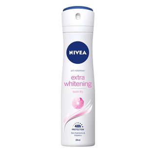 🔥อย่างดี🤩!! NIVEA ดีโอ เอ็กซ์ตร้า ไวท์เทนนิ่ง สเปรย์ 150 มล 🚚พร้อมส่ง!! 💨