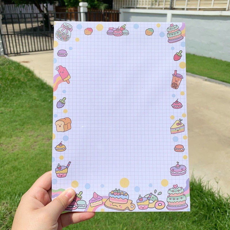 กระดาษโน๊ต B5 ลายที่4