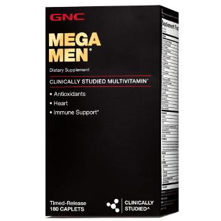 GNC MEGA MEN Male Clinically Studied Multivitamin Anti-oxidation 180 Tablets ชาย ผู้ชาย วิตามิน วิตามินรวมทางการแพทย์