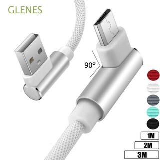 Glenes สายชาร์จ USB Type C รูปตัว L 1 ม. 2 ม. 3 ม. มุมขวา หลากสี