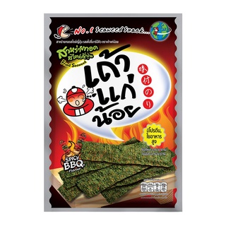 🔥ดีสุดๆ!! TAOKAENOI เถ้าแก่น้อย สาหร่ายทะเลทอด สไปซี่บาร์บีคิว 30 กรัม 🚚พร้อมส่ง!! 💨