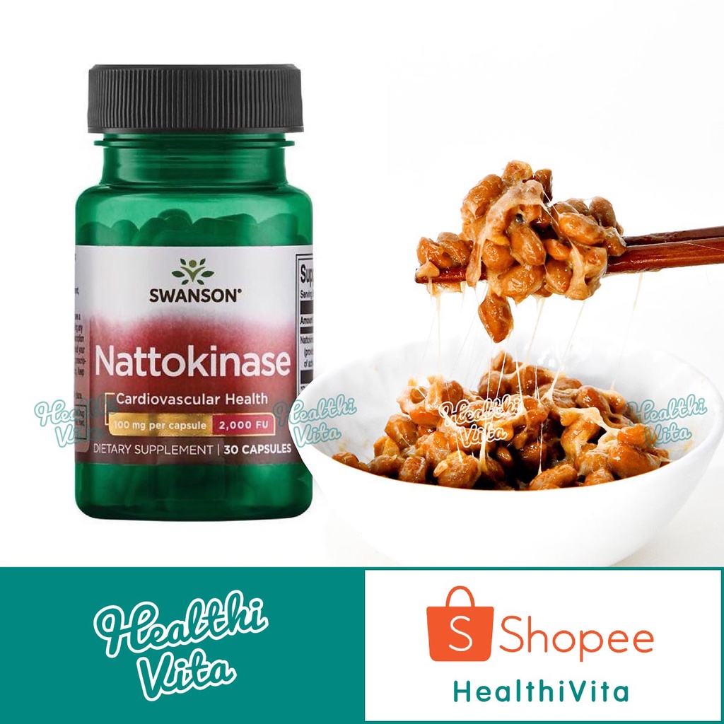 Swanson Ultra Nattokinase 2,000 FU/Cap - 30 Caps exp.08/26