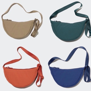 กระเป๋าสะพายไหล่ U นิโคล่ สีใหม่ Round Mini Shoulder Bag ทรงเกี๊ยว ผ้าย่น