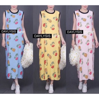 Summer Zara Maxi sapan จัดมาให้เลยจ้ากับแม็กซี่zara ลายผลไม้ โทนสีน่ารักมากจ้า