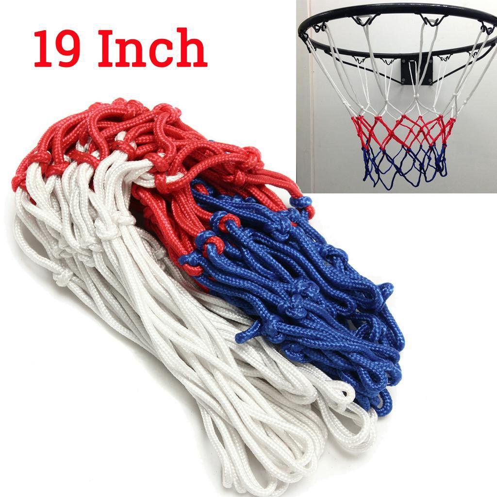 เส้นผ่านศูนย์กลางด้าย 6 มม. เปลี่ยนตาข่ายบาสเก็ตบอลไนลอนทุกสภาพอากาศ Hoop Goal ขอบมาตรฐานกลางแจ้ง